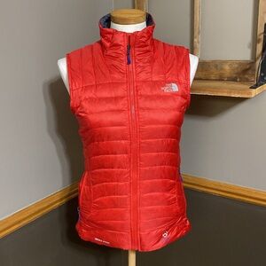 THE NORTH FACE 800 summit series red quilt down vest size XS